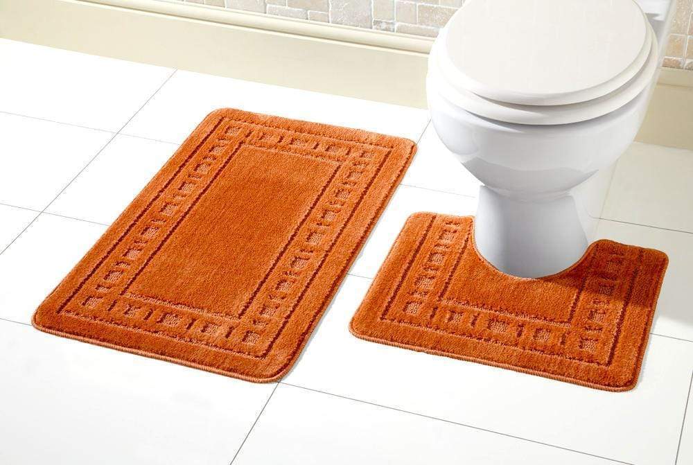 Miami Bath Mat Set Luxurious Ultra-Absorbent Non-Slip Bathroom Rugs with Multiple Color Options Perfect for Home Hotel or Guesthouse by OLIVIA ROCCO