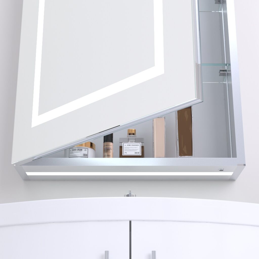 Armoire à miroir avec cadre