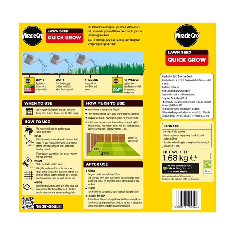 Miracle-Gro® Quick Grow Lawn Seed