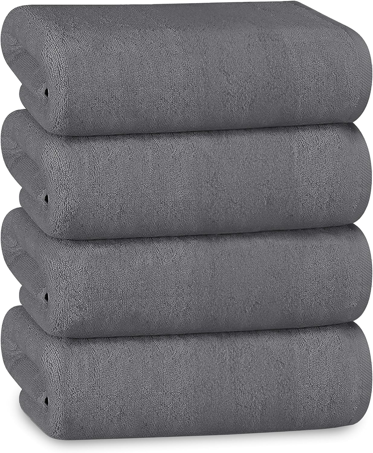 Multi-Pack Hotel Bath Sheets 500gsm Super Absorbent Quick Dry Soft Cotton Towels White Grey for B&Bs and Hospitals OLIVIA ROCCO