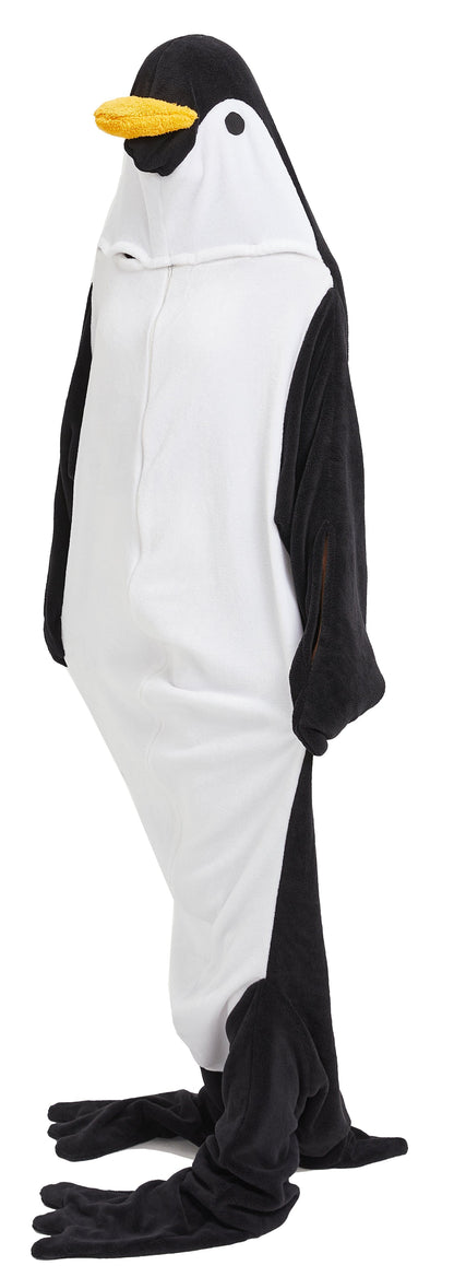 Oversized Penguin Animal Wearable Blanket Hoodie Soft Fleece Hooded Blanket with Sleeves Warm Winter Loungewear by OLIVIA ROCCO
