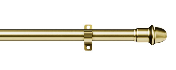 Woodside Extendable Metal Café Rod  Brass 50-75cm 9-11mm