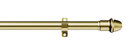 Woodside Extendable Metal Café Rod  Brass 50-75cm 9-11mm