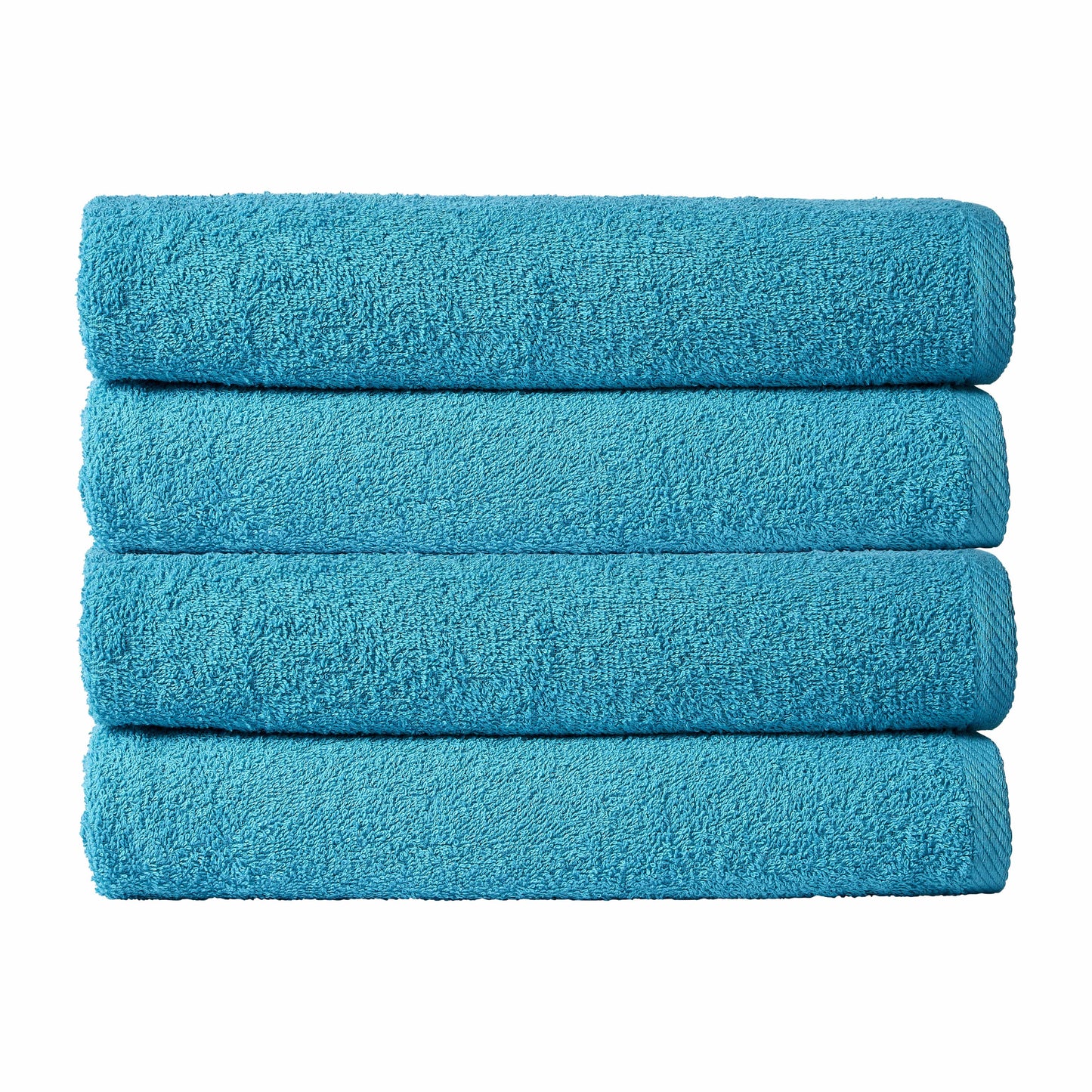Pack of 4 Large Quick-Drying Lightweight Easycare Indus Valley Cotton Bath Sheets 80x140cm for Home Travel Gym Holidays Multiple Colours by OLIVIA ROCCO