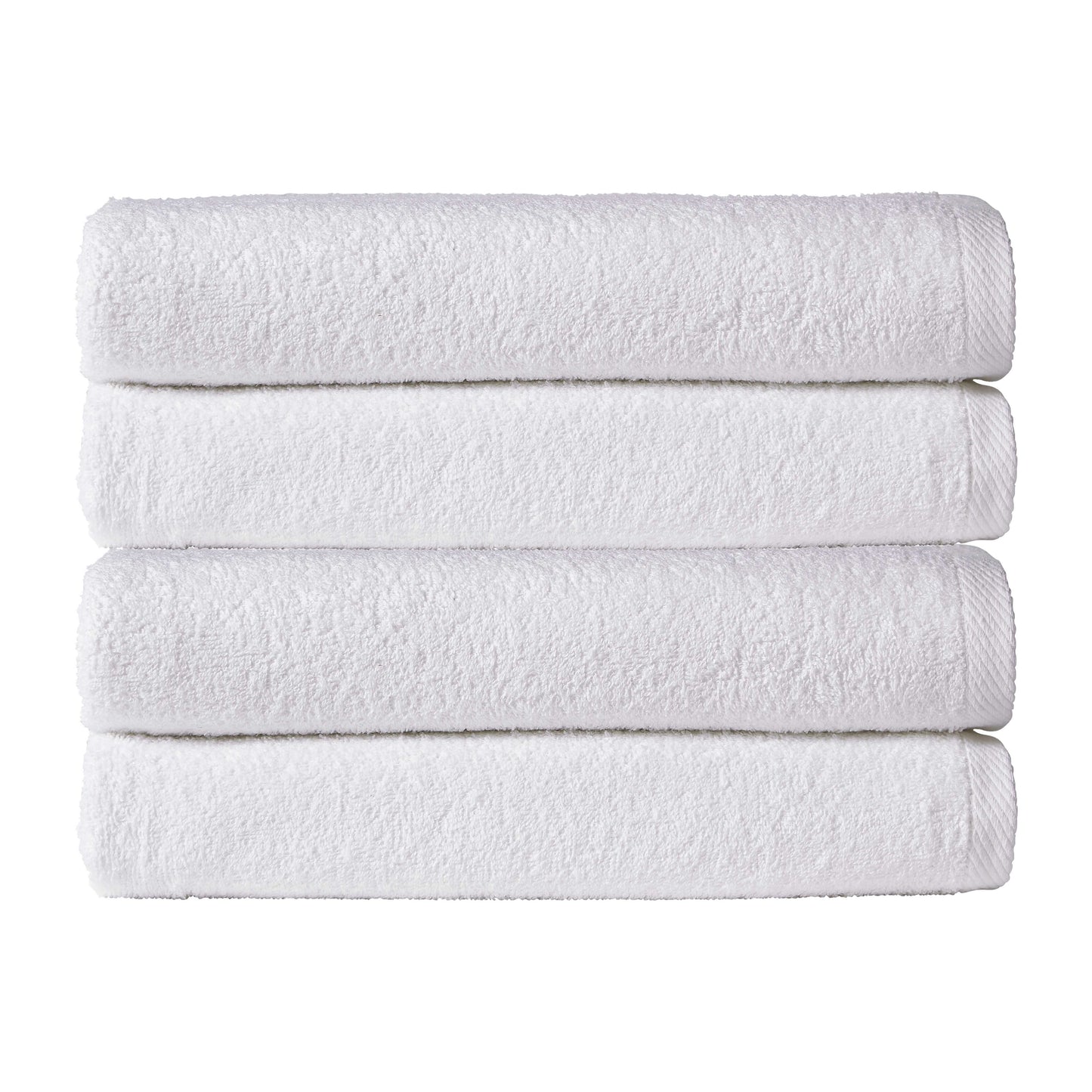 Pack of 4 Large Quick-Drying Lightweight Easycare Indus Valley Cotton Bath Sheets 80x140cm for Home Travel Gym Holidays Multiple Colours by OLIVIA ROCCO