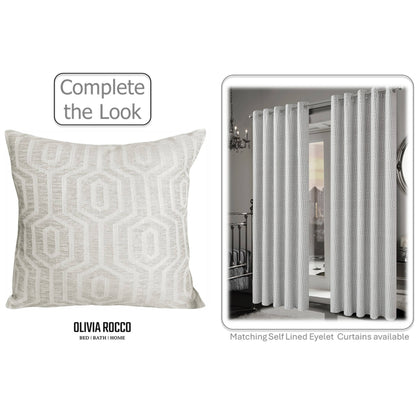 Paris Cushion Covers 2 Pack Modern Natural Decorative Square Scatter Cushions with Invisible Zipper for Sofa & Bed by OLIVIA ROCCO