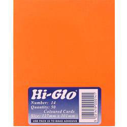 Tarjetas Hi-Glo (paquete de 50)