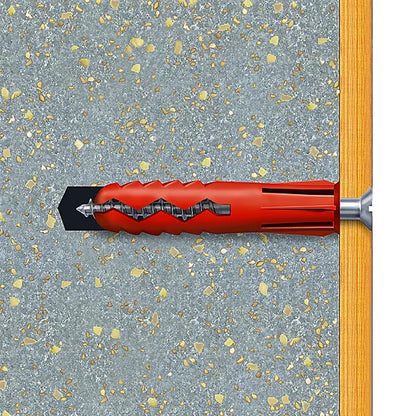 Plasplugs Red Super Grips Fixings 100 Pack