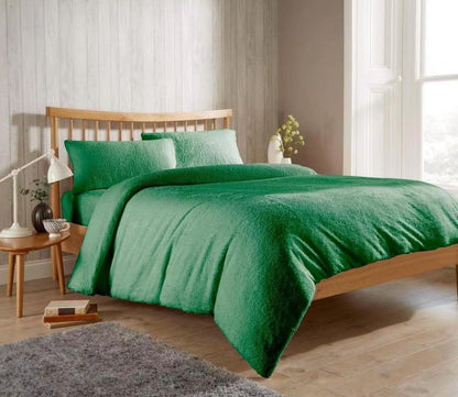 Teddy Fleece Duvet Cover Set for Winter Nights Plush Super Soft Ultimate Comfort in Single Double King Super King Fluffy Bedding by OLIVIA ROCCO