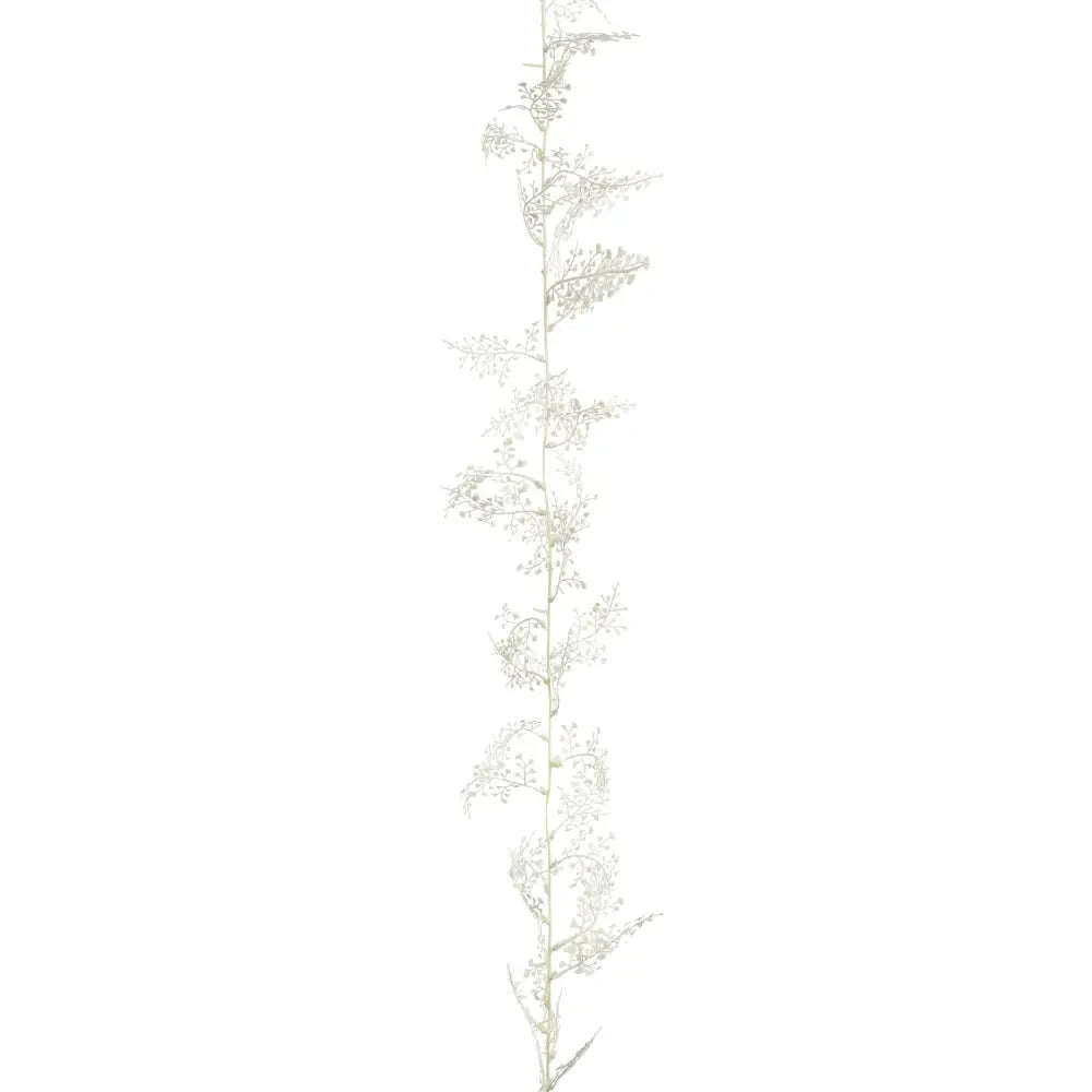 Premier Maidenhair Fern Garland Glitter White