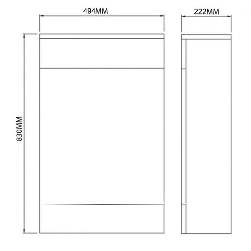 Mueble WC City Blanco