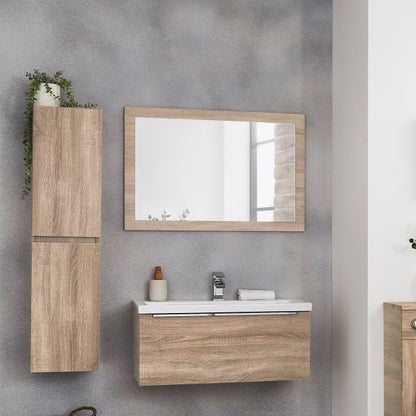 Kore 800x500mm Mirror Oak