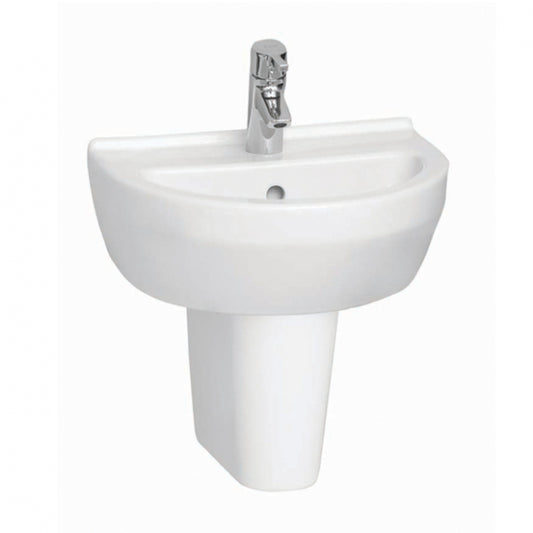 Style Semi-piédestal pour lavabos 45/50 cm