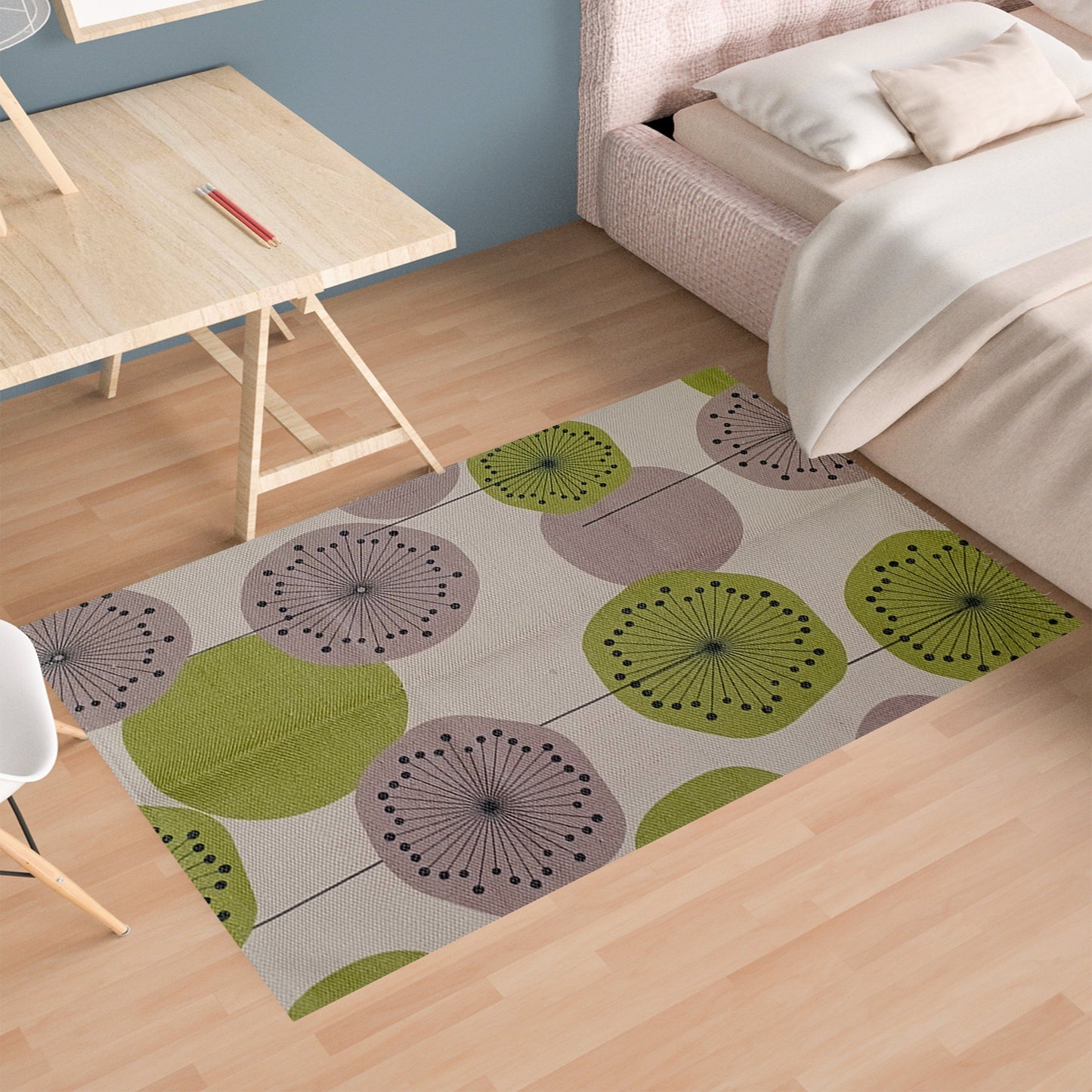 Printed Rug Flor Design Modern Non-Slip Soft Durable Floor Rug for Living Room Bedroom Office by OLIVIA ROCCO