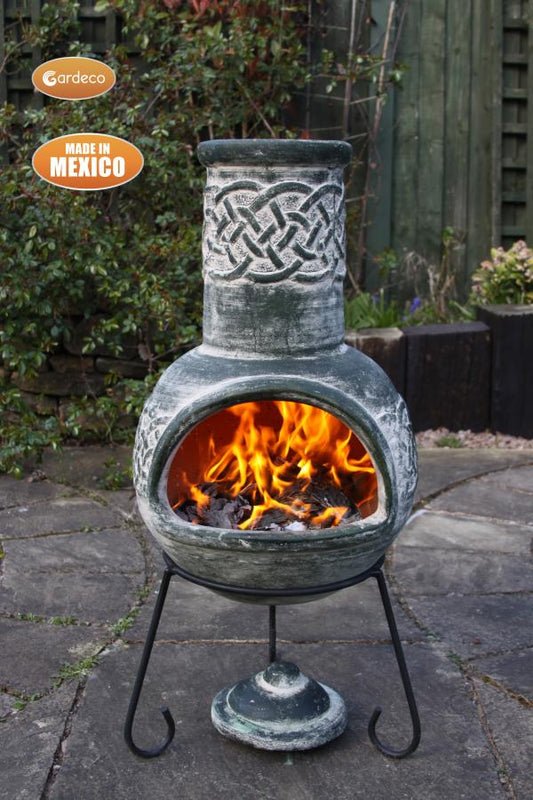 Gardeco Mexican Chimenea Celtic Theme