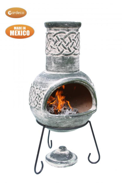 Gardeco Mexican Chimenea Celtic Theme