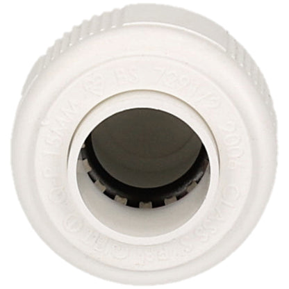 Whitespeed Push-Fit Stop End 15mm 10pk