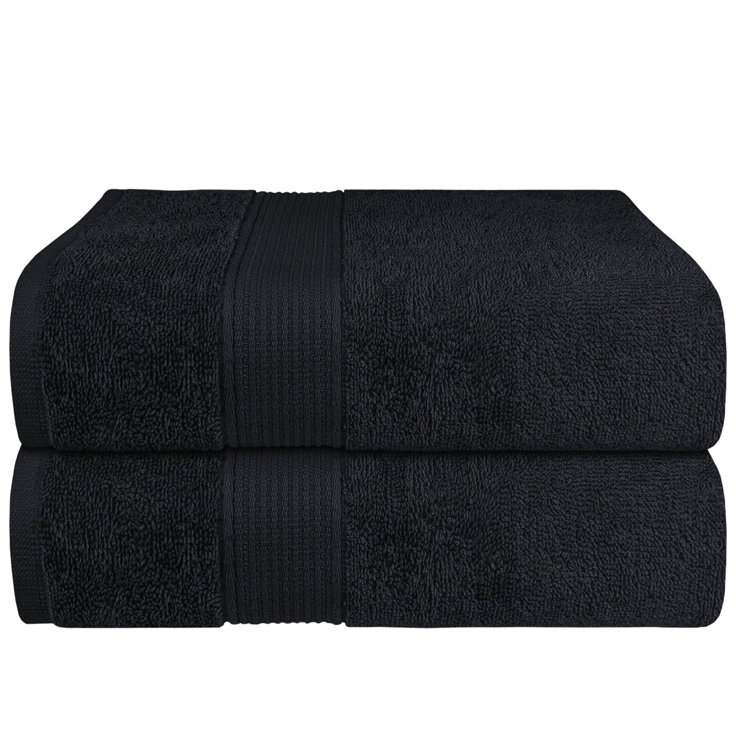 Rhodes Towel Black 100% Cotton Hotel Quality Soft Super Absorbent Hand Bath Towels, Sheets & Face Cloths by OLIVIA ROCCO