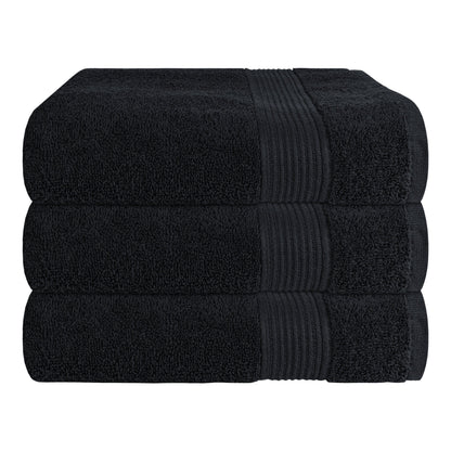 Rhodes Towel Black 100% Cotton Hotel Quality Soft Super Absorbent Hand Bath Towels, Sheets & Face Cloths by OLIVIA ROCCO