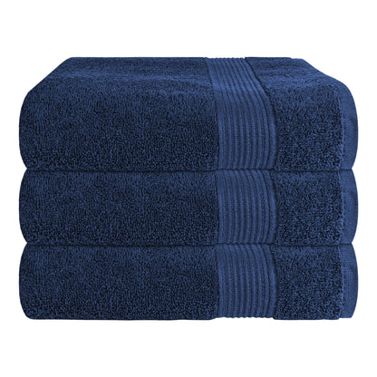 Rhodes Towel Royal Blue 100% Cotton Hotel Quality Soft Super Absorbent Hand Bath Towels, Sheets & Face Cloths by OLIVIA ROCCO