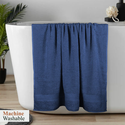 Rhodes Towel Royal Blue 100% Cotton Hotel Quality Soft Super Absorbent Hand Bath Towels, Sheets & Face Cloths by OLIVIA ROCCO