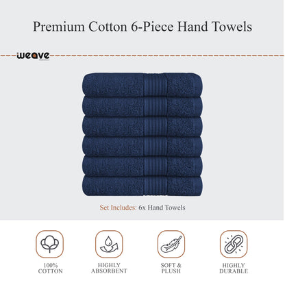 Rhodes Towel Royal Blue 100% Cotton Hotel Quality Soft Super Absorbent Hand Bath Towels, Sheets & Face Cloths by OLIVIA ROCCO
