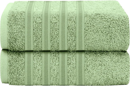 Ritz Viscose Stripe Super Soft Cotton Luxury Absorbent Towels, Jumbo Bath Sheet Packs & Towel Bale Sets Available by OLIVIA ROCCO