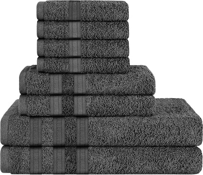 Ritz Viscose Stripe Super Soft Cotton Luxury Absorbent Towels, Jumbo Bath Sheet Packs & Towel Bale Sets Available by OLIVIA ROCCO