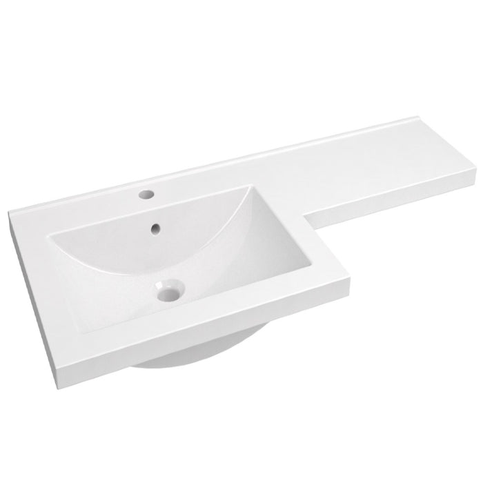 Lavabo Matrix de 1100 mm en forma de L, izquierdo