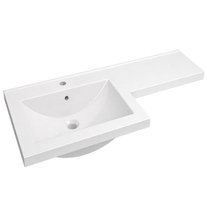 Lavabo Matrix de 1100 mm en forma de L, izquierdo