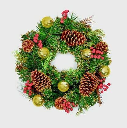 Premier Wreath With Berries & Cones