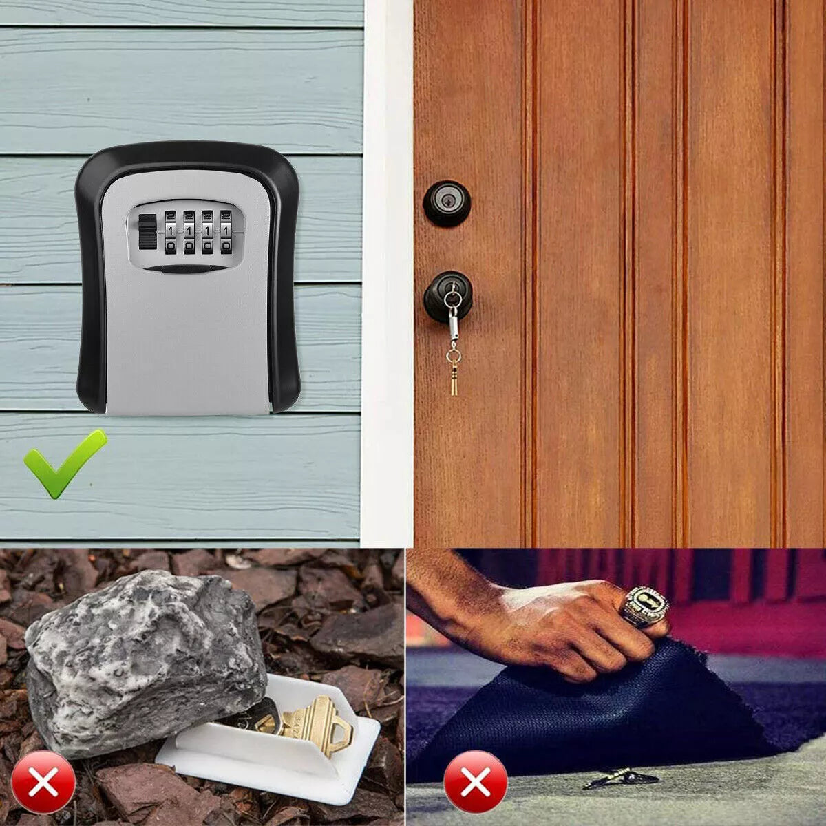 Securit 4 Digit Keysafe 115x90x40mm