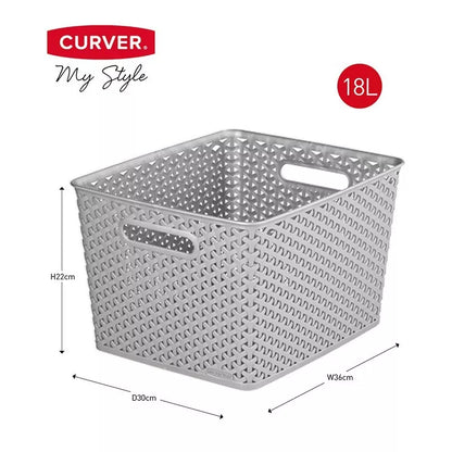 Curver My Style Nestable Rattan Basket