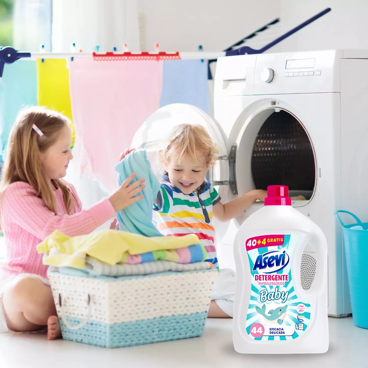 Asevi Liquid Laundry Detergent Baby 44w 2376ml
