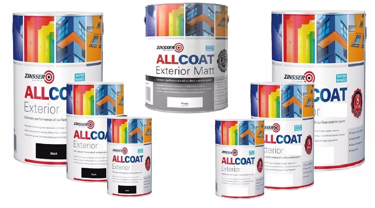 Zinsser Allcoat Exterior Wb Matt Blk