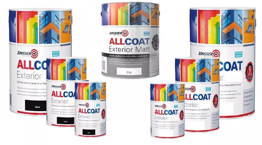 Zinsser Allcoat Exterior Wb Matt Blk