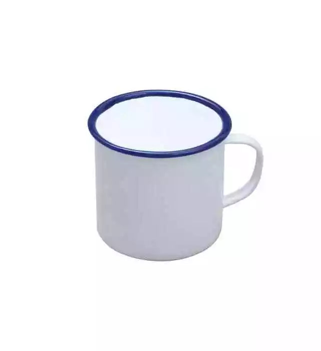 Falcon Traditional Enamel White Mug