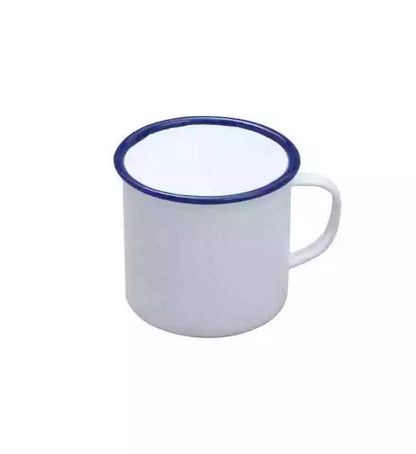 Falcon Traditional Enamel White Mug