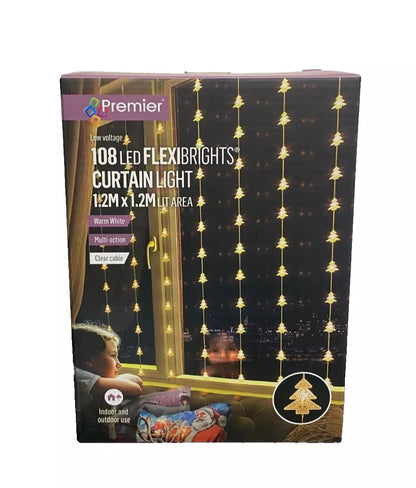 Premier FlexiBrights Christmas Tree Curtain 108 LEDs