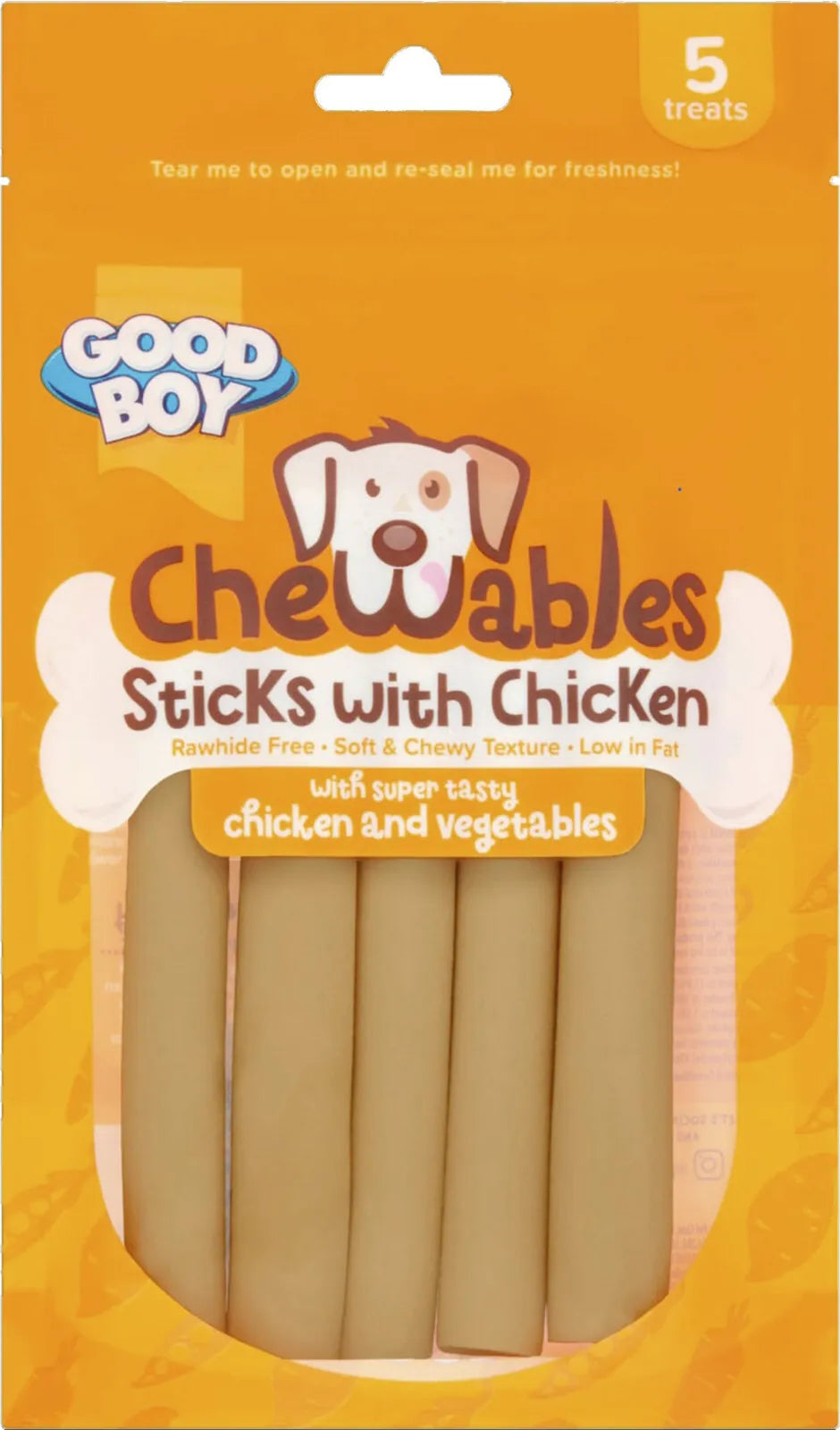 Good Boy Chewables Chicken & Veg Sticks 100g