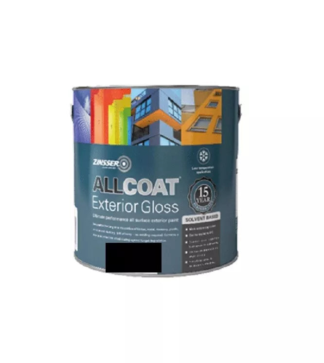 Zinsser Allcoat Exterior Sb Gloss Blk