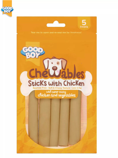 Good Boy Chewables Chicken & Veg Sticks 100g