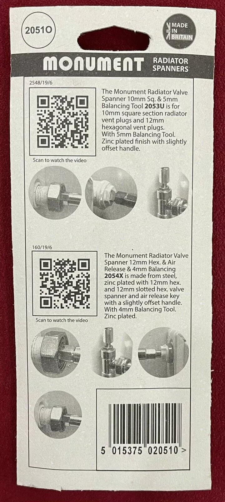 Monument Radiator Spanners