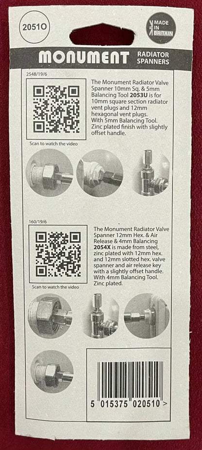 Monument Radiator Spanners