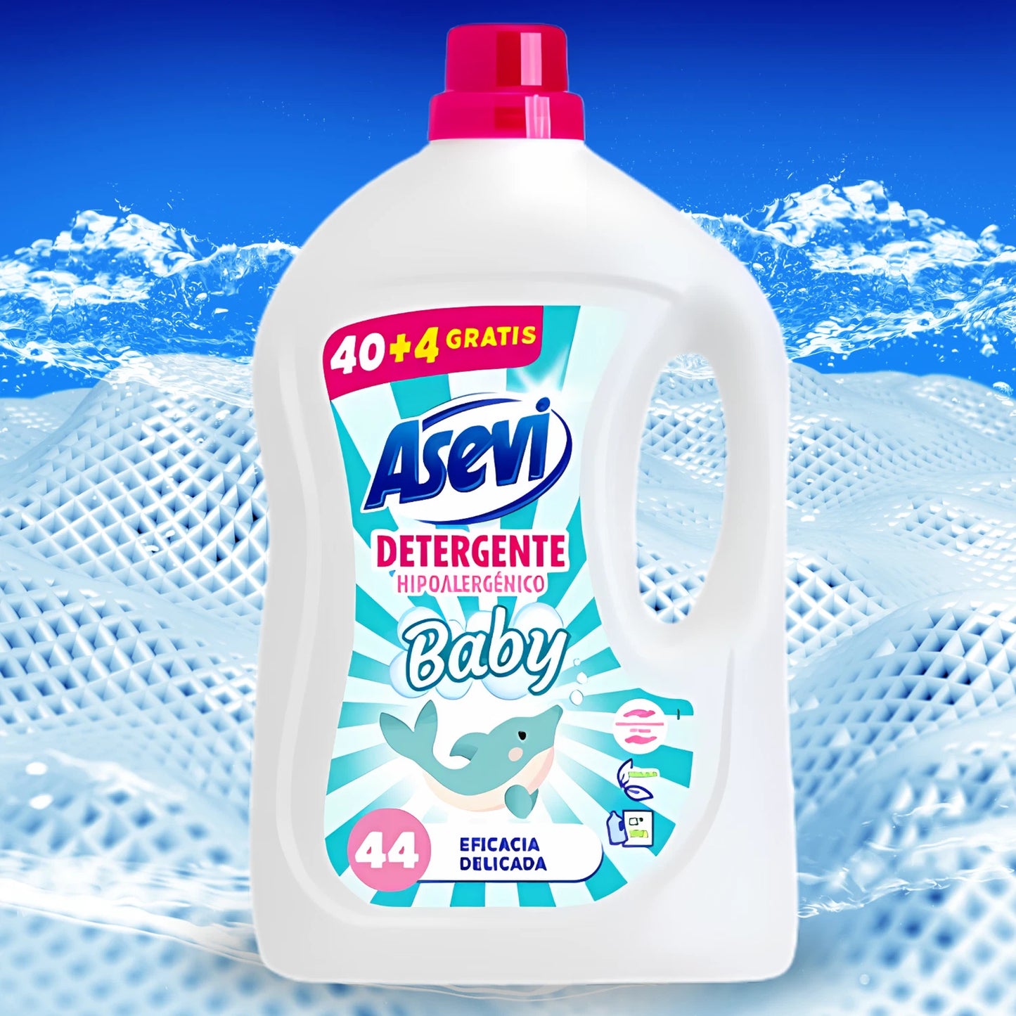 Asevi Liquid Laundry Detergent Baby 44w 2376ml