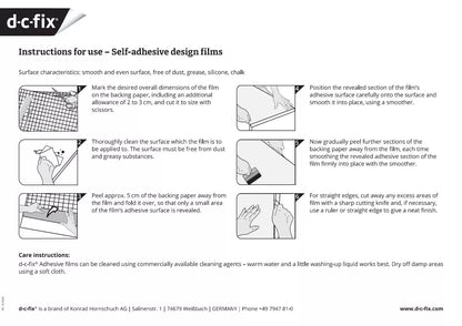 d-c-fix® Uni Matt Rusty Red Self Adhesive Film 45x2