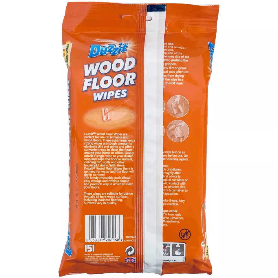 Duzzit Wood Floor Wipes