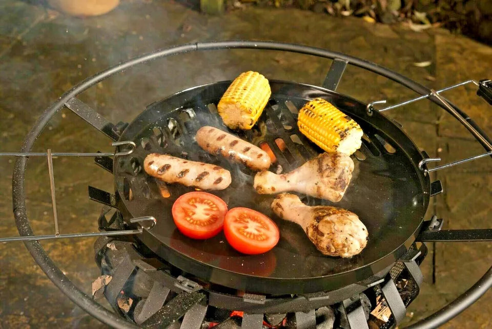 Lifestyle Signa Steel Basket With Fire Pit BBQ