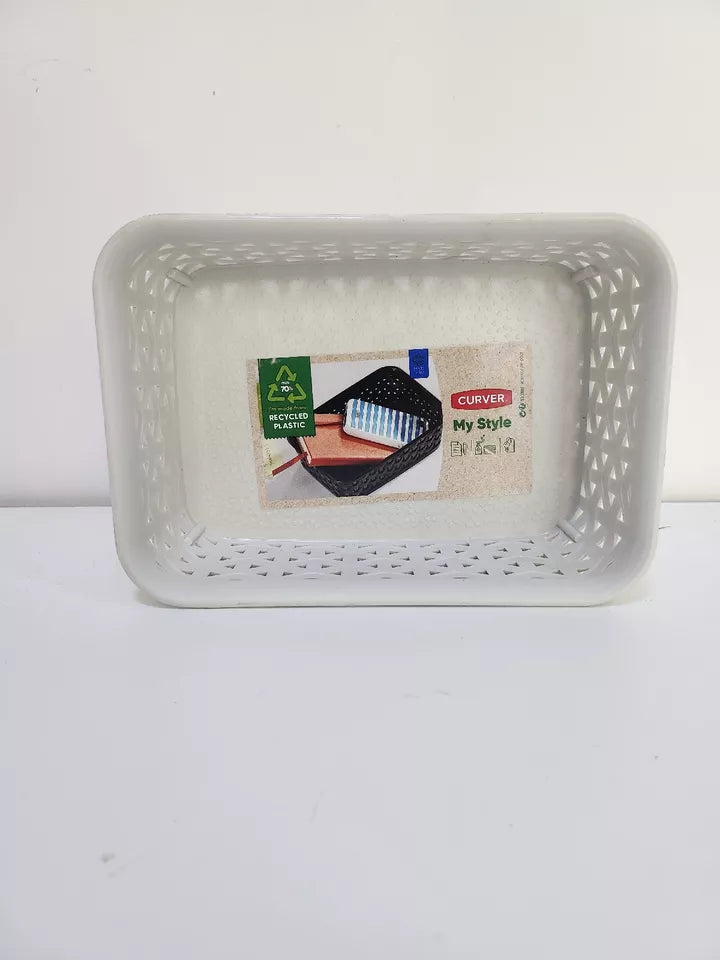 Curver My Style Rattan Tray Vintage White