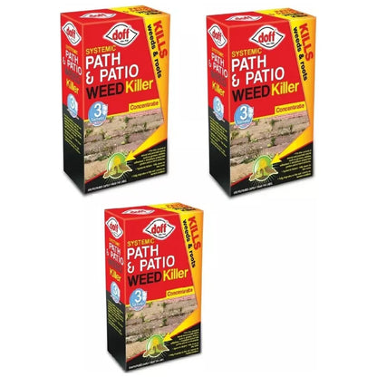 Doff Désherbant Chemin &amp; Patio 3 Sachet Concentré 3 x 80 ml